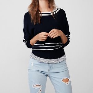 Express strip sweater